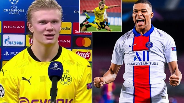 Phá kỷ lục Champions League, Erling Haaland gửi lời cảm ơn Mbappe