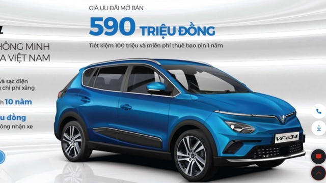 Đặt cọc xe điện VinFast VFe34 dễ dàng chỉ trong 2 phút