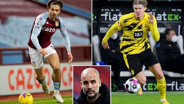 Man City chi 200 triệu Bảng để chiêu mộ Haaland và Grealish