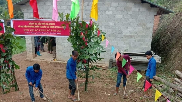 Cao Bằng phân chia thời gian bỏ phiếu theo từng xóm, tổ dân phố