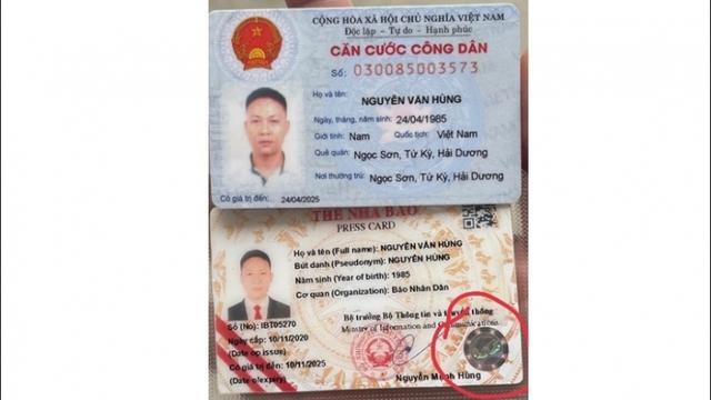 Tạm giữ đối tượng giả danh phóng viên Báo Nhân dân