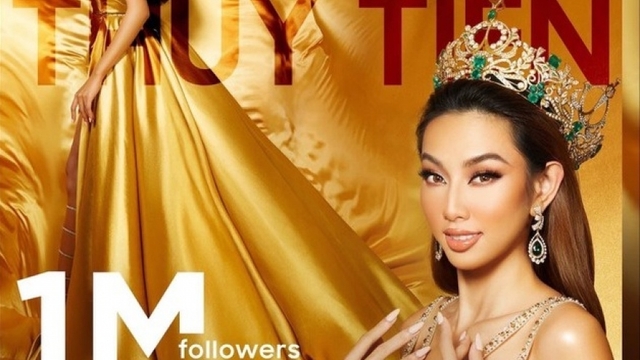 Thùy Tiên thông báo đạt 1 triệu người theo dõi trên Tiktok sau 3 tháng đăng quang