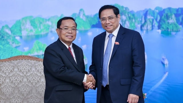 Thủ tướng Phạm Minh Chính tiếp Tổng Thanh tra Nhà nước Lào