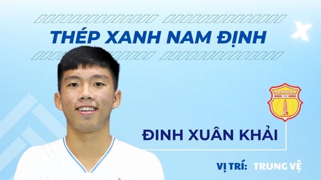 Danh sách CLB Nam Định đá V-League 2023/2024: Cầu thủ sinh năm 2007 được chọn