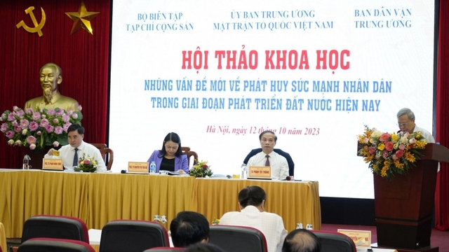 "Phát huy sức mạnh nhân dân phải trên cơ sở tấm gương của Đảng lãnh đạo"