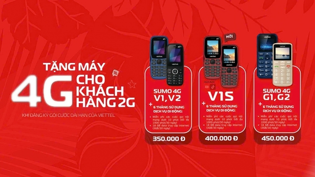 Viettel tặng điện thoại 4G miễn phí cho khách hàng