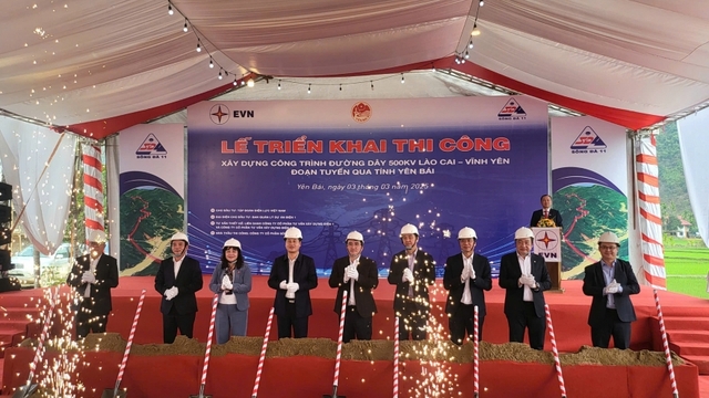 Đường dây 500KV Lào Cai - Vĩnh Yên: Tiếp tục kỷ lục hoàn thành trong 6 tháng