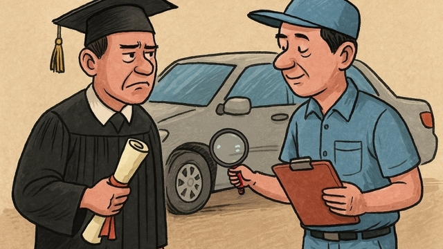 Đăng kiểm viên đại học: Sự mâu thuẫn giữa bằng cấp và thực tiễn