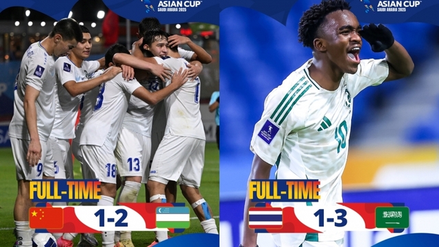 Kết quả U17 châu Á 2025 hôm nay 7/4: U17 Thái Lan và U17 Trung Quốc bị loại