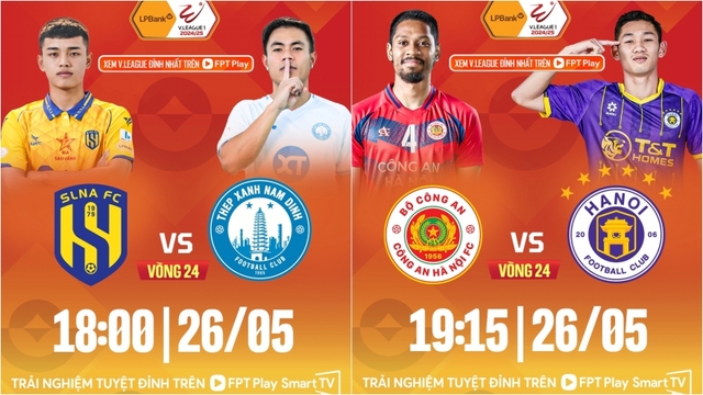 Vòng 24 V-League 2024/2025: CLB CAHN có thể giúp Nam Định vô địch sớm