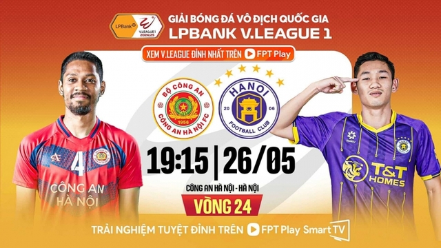Lịch thi đấu bóng đá Việt Nam hôm nay 26/5: Derby định đoạt ngôi vương