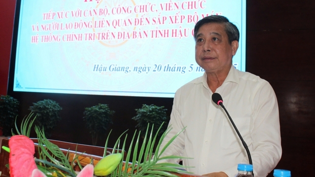 Sắp xếp bộ máy: Hậu Giang tiếp xúc, đối thoại với cán bộ, công chức