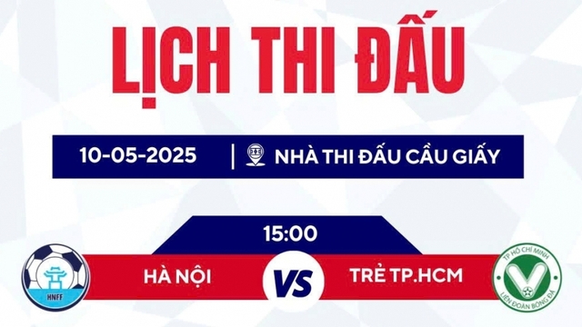 Lịch thi đấu Futsal HDBank vô địch quốc gia 2025 hôm nay 10/5