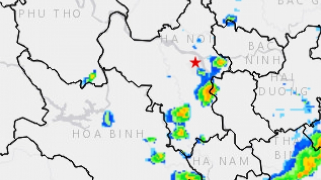 Cảnh báo mưa lớn trên phạm vi khu vực nội thành Hà Nội