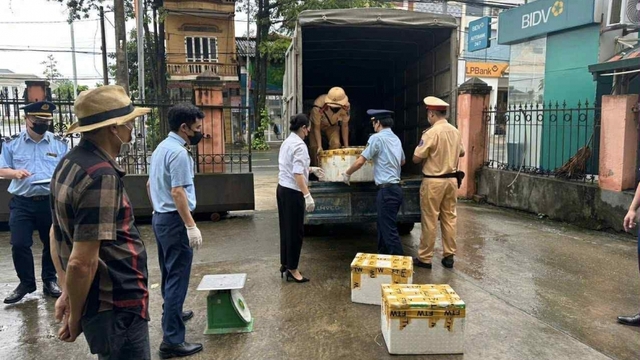 Phát hiện hơn 1 tạ nội tạng trâu, bò không rõ nguồn gốc ở Phú Thọ
