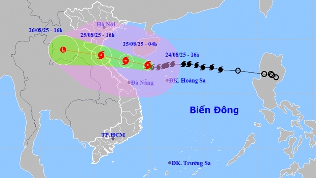 Bão số 5 di chuyển nhanh, có thể gây mưa cục bộ trên 700mm