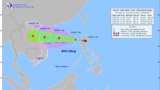 Áp thấp nhiệt đới sắp mạnh lên thành bão, Nghệ An - Huế sẽ chịu tác động trực tiếp