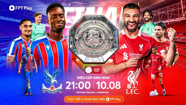 Lịch thi đấu và trực tiếp Siêu Cúp Anh 2025 hôm nay 10/8: Danh hiệu cho Liverpool?