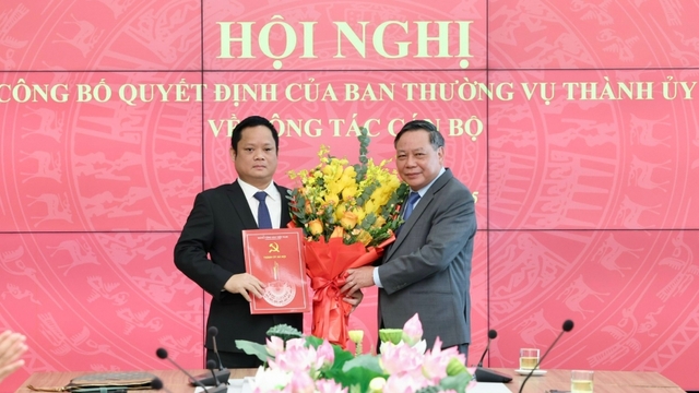 Hà Nội bổ nhiệm tân Phó Trưởng ban Tuyên giáo & Dân vận Thành uỷ