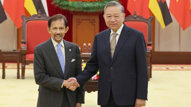 Tổng Bí thư Tô Lâm tiếp Quốc vương Brunei