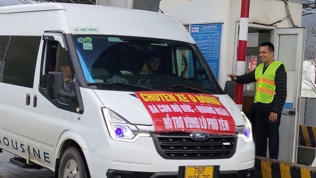 Miễn phí đường bộ cho các đoàn xe cứu trợ đồng bào vùng lũ miền Trung - Tây Nguyên