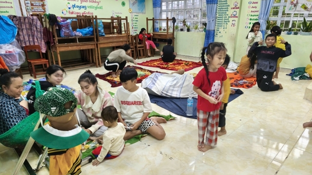 Người dân Đắk Lắk an toàn trong khu trú bão, hậu cần đầy đủ