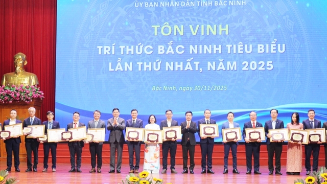 Lễ tôn vinh trí thức Bắc Ninh tiêu biểu lần thứ Nhất năm 2025