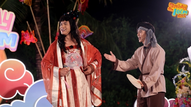 2 ngày 1 đêm: Steven Nguyễn và Đỗ Nhật Hoàng hóa thân thành chú Cuội - Hằng Nga