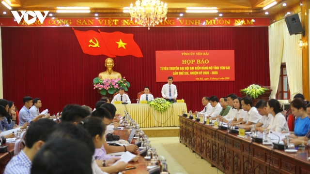 Yên Bái tổ chức Đại hội đại biểu Đảng bộ tỉnh lần thứ XIX từ ngày 22 - 24/9