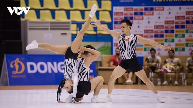 Những hình ảnh đẹp của VĐV Thể dục Aerobic tại SEA Games 31