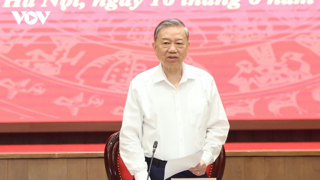 Tổng Bí thư Tô Lâm làm việc với Ban thường vụ Thành uỷ Hà Nội