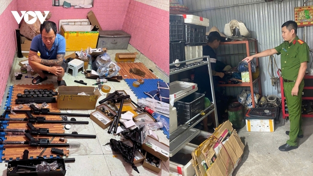 Kho súng đạn khổng lồ bị bóc gỡ từ đường dây mua bán vũ khí online