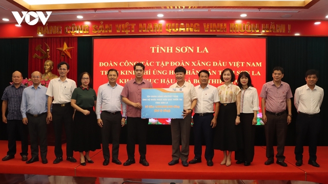 Sơn La tiếp nhận kinh phí ủng hộ khắc phục hậu quả thiên tai