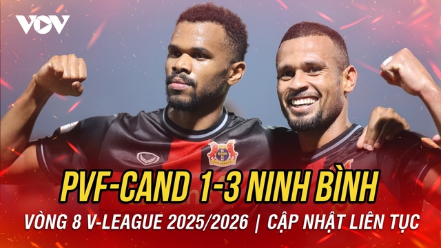 Kết quả V-League hôm nay 25/10: Ninh Bình duy trì mạch bất bại
