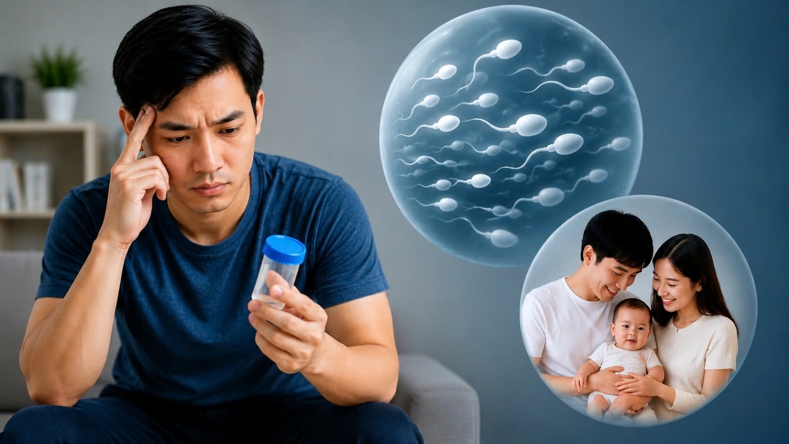 Vô tinh ở nam giới có con được hay không?