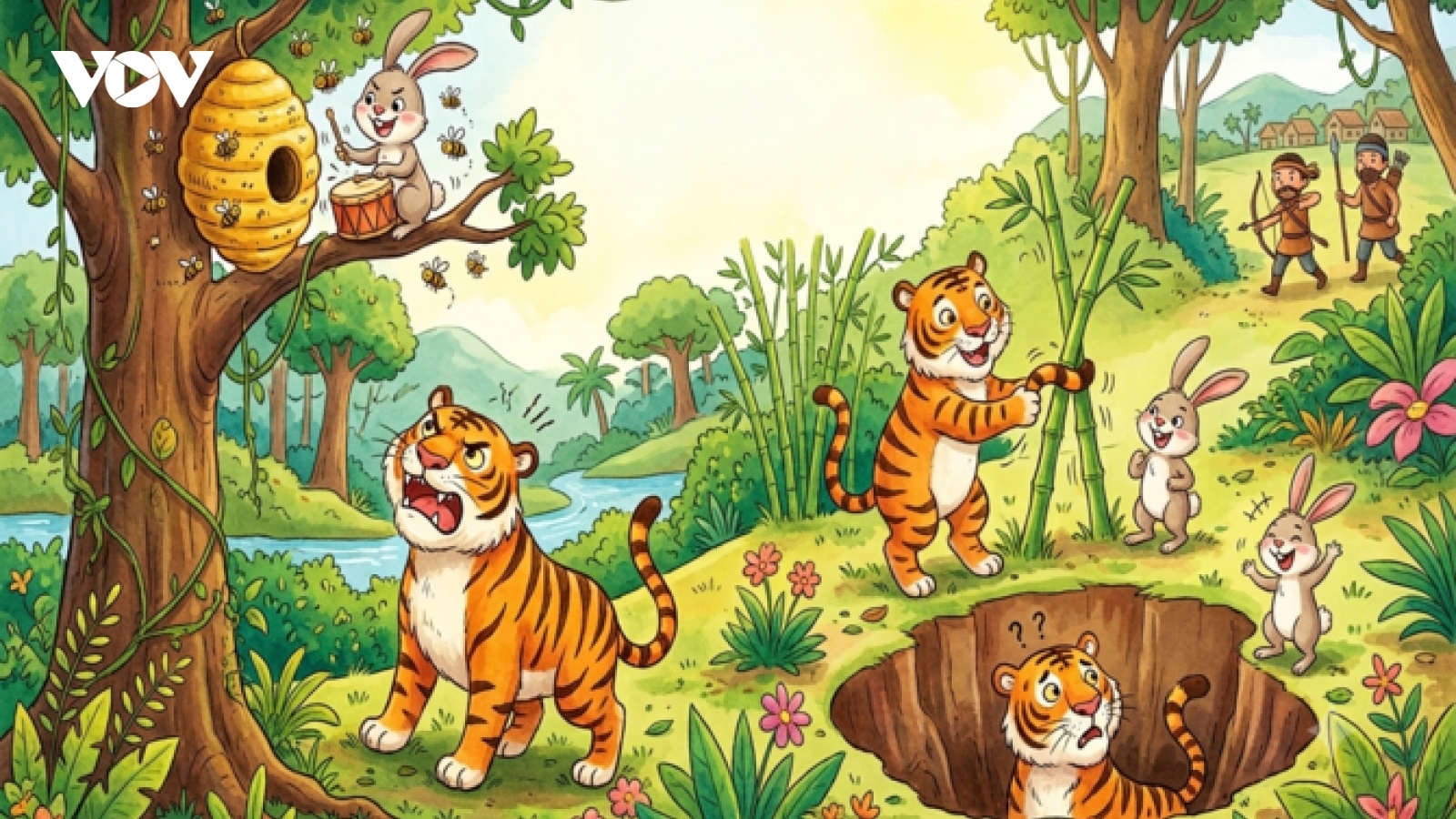 Truyện kể: "Hổ và Thỏ"