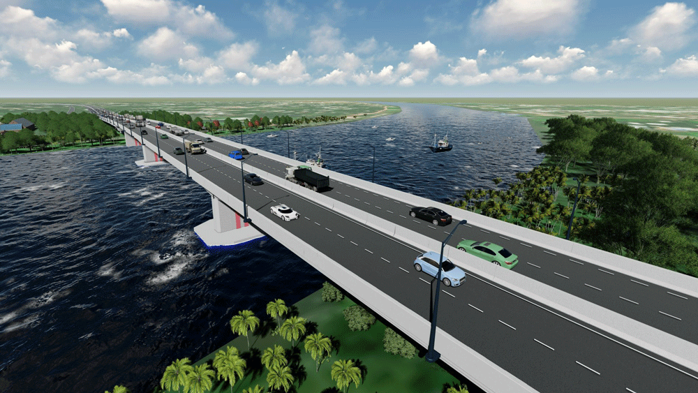 Phối cảnh cầu Bình Gởi (ảnh: BQL)