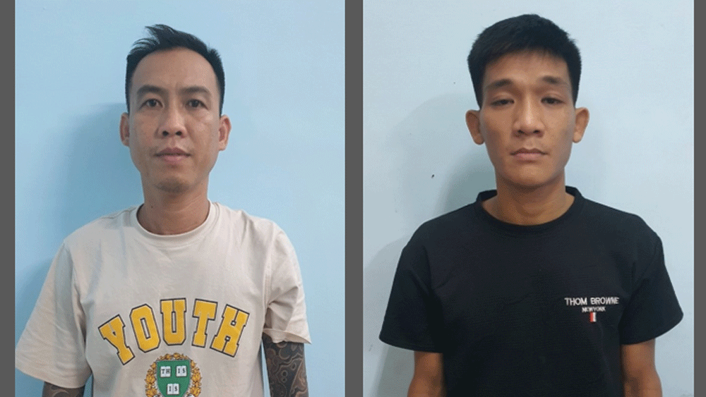 Đối tượng Danh và Hiếu (ảnh: CA)