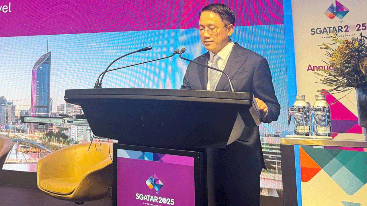 Phó Cục trưởng Cục Thuế Mai Sơn phát biểu tại Hội nghị Sgatar 54