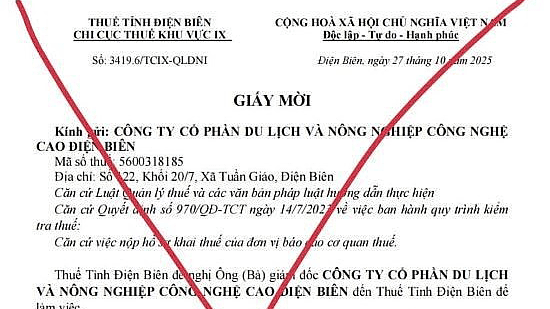 Thuế tỉnh Điện Biên cảnh báo, thời gian qua xuất hiện nhiều đối tượng giả danh cơ quan và công chức thuế nhằm lừa đảo, chiếm đoạt tài sản của các tổ chức, cá nhân nộp thuế.