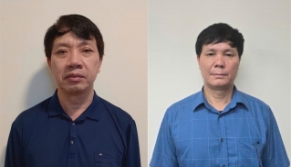 Các bị can Lê Đức Giang (trái) và Phạm Văn Hoành. (Ảnh: Công an cung cấp)