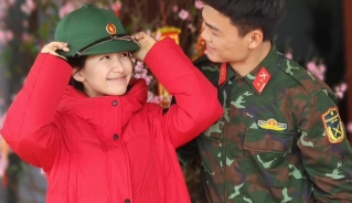 Hòa Minzy và Thăng Văn Cương quen biết nhau khi cùng tham gia chương trình Sao nhập ngũ