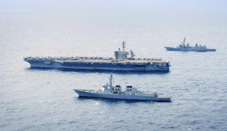 Eo biển Hormuz. Ảnh: AP