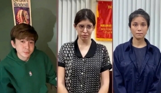 Từ trái qua: Ca sĩ Chi Dân, người mẫu An Tây, "cô tiên từ thiện" Nguyễn Đỗ Trúc Phương.