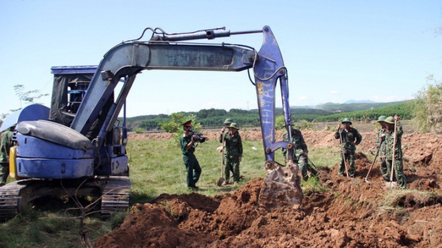 Phát hiện và quy tập 7 hài cốt liệt sĩ tại thị xã Quảng Trị