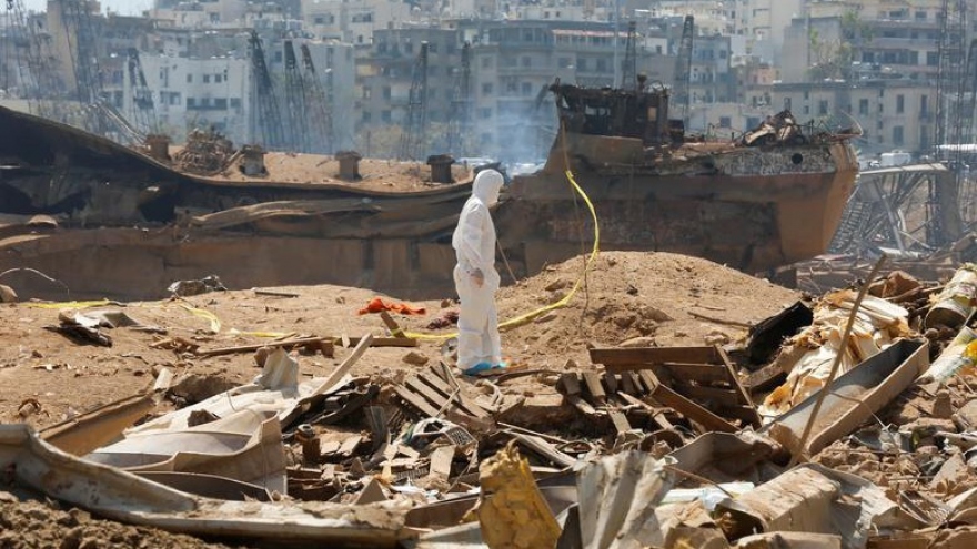 Quốc tế cam kết trợ giúp Lebanon 250 triệu euro khắc phục hậu quả vụ nổ lớn