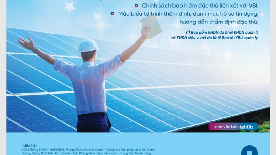 VietinBank đồng hành cùng DN trong các dự án điện mặt trời mái nhà