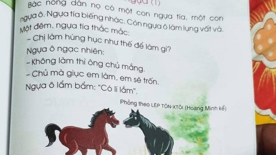 Bài “Hai con ngựa” trong SGK lớp 1: Trò có tiếp thu được và đúng “ý nghĩa" câu chuyện?