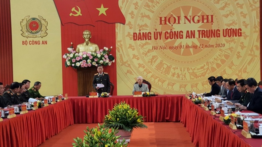 Tổng Bí thư, Chủ tịch nước Nguyễn Phú Trọng dự Hội nghị Đảng ủy Công an Trung ương