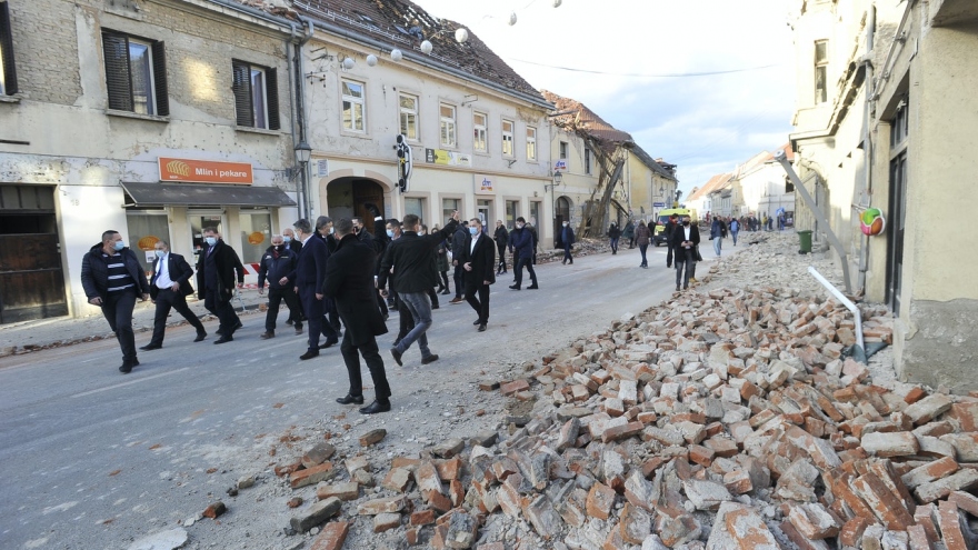 Croatia: Động đất khiến ít nhất 7 người thiệt mạng và hàng chục người khác bị thương